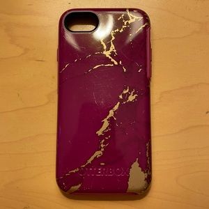 OtterBox Purple and Gold Marble Case for iPhone 7